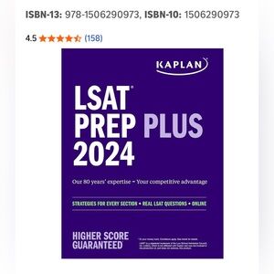 LSAT Prep Plus 2024: Strategies for Every Section + Real LSAT Questions + Online